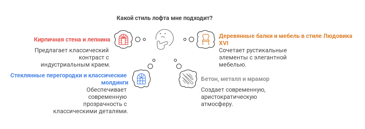 Какой стиль лофта мне подходит?